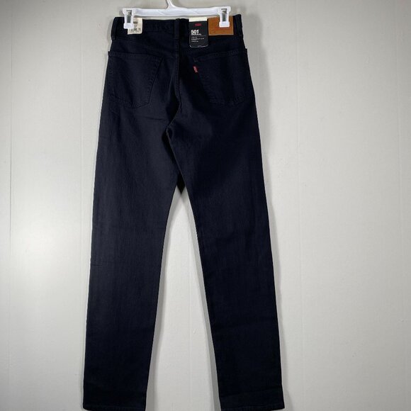 Levi's Premium 501 ORIGINAL FIT Denim Jeans Women's 27 x 32 High Rise Black NWT - Picture 2 of 14